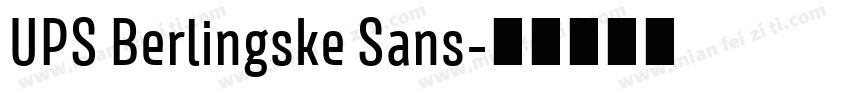 UPS Berlingske Sans字体转换